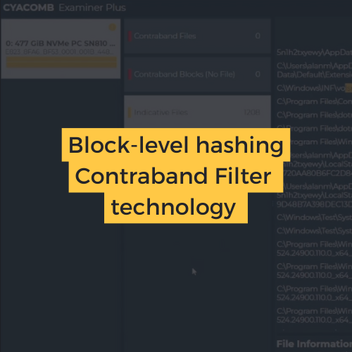 Why does block-level hashing Contraband Filter technology matter?